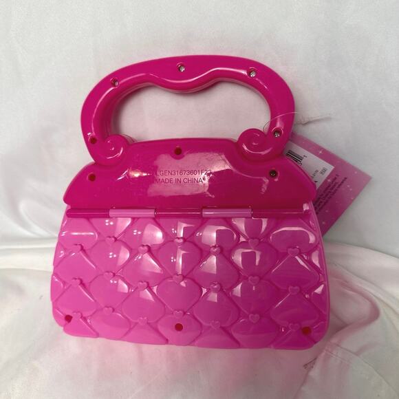 Fantasy Girls Purse Toy Dress-Up Pretend Glam Fashion Pink Flashing Lights - Picture 7 of 10